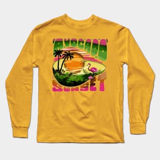 Avocado Sunset Long Sleeve T-Shirt